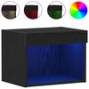 vidaXL TV-Schrankset 2 pcs Schwarz Eichen-Optik 40 x 30 x 30 cm
