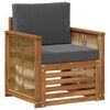 vidaXL Outdoor Mittelsofa Natur