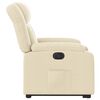 vidaXL Relaxsessel mit Aufstehhilfe Elektrisch Creme Stoff
