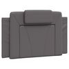 vidaXL Bett "Viana" mit Matratze Grau 90x200 cm Kunstleder