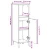 vidaXL Badschrank Sonoma-Eiche 30x30x100 cm Holzwerkstoff