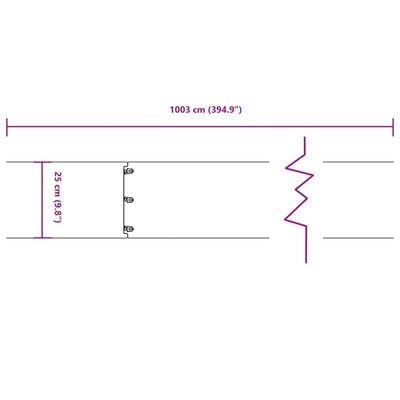 vidaXL Rasenkanten 10 Stk. 25x103 cm Flexibel Cortenstahl