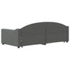 vidaXL Tagesbett Ausziehbar Dunkelgrau 90x200 cm Stoff