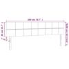 vidaXL Kopfteile 2 Stk. Dunkelblau 100x5x78/88 cm Samt