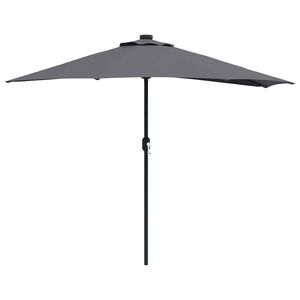 vidaXL Garten-Sonnenschirm Anthrazit 294 x 150 x 224 cm