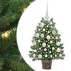vidaXL K&uuml;nstlicher Weihnachtsbaum mit 150 LEDs Gr&uuml;n 75 cm PE und PVC
