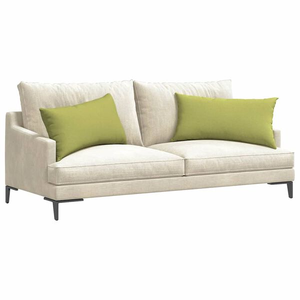 vidaXL Sofakissen 2 pcs Hellgr&uuml;n 80 x 40 cm Stoff