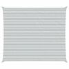 vidaXL Sonnensegel Hellgrau und Wei&szlig; 7 x 6 m 100 % Polyester Oxford