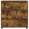 vidaXL Aufbewahrungsschrank Ger&auml;ucherte Eiche 80 x 31 x 81 cm