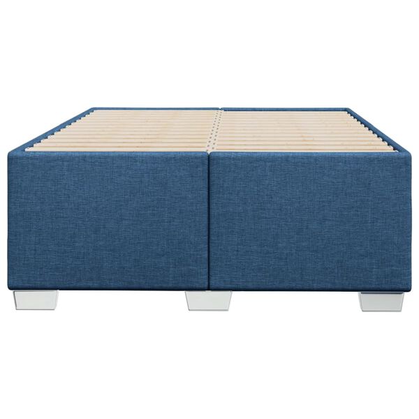 vidaXL Bettgestell ohne Matratze Blau 120x200 cm Stoff