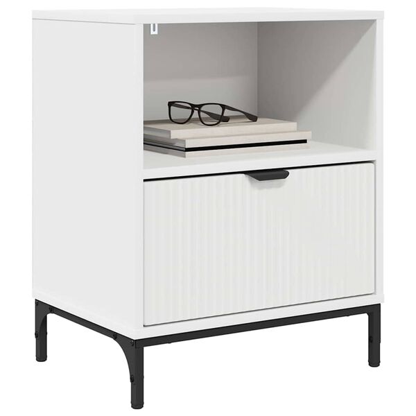 vidaXL mit Schubladen 2 pcs Wei&szlig; 49 x 36 x 61 cm Holzwerkstoff
