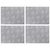 vidaXL Treppe Tritt Rechtwinklig 4 pcs Silber 40 x 30 cm Aluminium