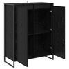 vidaXL Schuhschrank mit Speicher Schwarz Eichen-Optik 79 x 36 x 100 cm