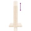 vidaXL Kratzbaum Deckenhoch Creme 250,5-276,5 cm