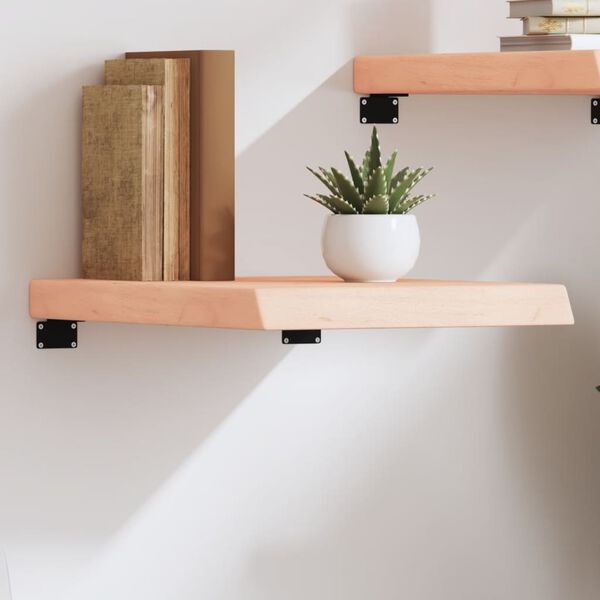 vidaXL Wandregal 40x50x(2-6) cm Massivholz Eiche Unbehandelt