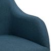 vidaXL Esszimmerst&uuml;hle 6 Stk. Drehbar Blau Stoff