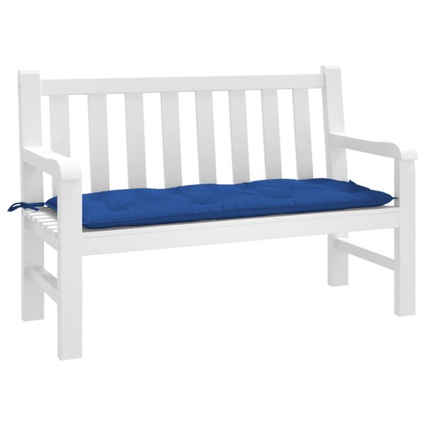 vidaXL Gartenbank-Auflage Blau 120x50x7 cm Oxford-Gewebe