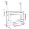 vidaXL Unterschrank-Organizer 34x12x26 cm Aluminium