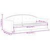 vidaXL Tagesbett Schwarz 90x200 cm Stoff