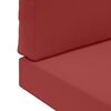 vidaXL Sofakissen f&uuml;r drau&szlig;en 2 pcs Weinrot Polyester
