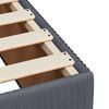vidaXL Boxspringbett mit Matratze Dunkelgrau 90x200 cm Samt