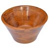 vidaXL Waschbecken Massivholz Teak &Phi;40x20 cm