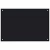 vidaXL K&uuml;chenr&uuml;ckwand Schwarz 90x60 cm Hartglas