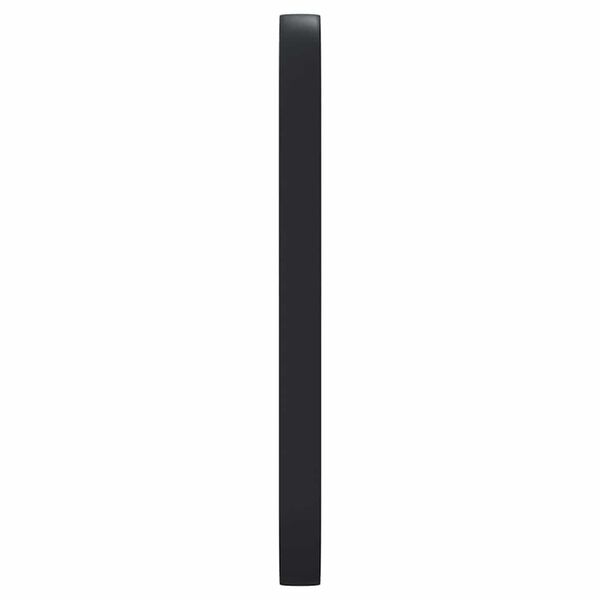 vidaXL Wandspiegel Schwarz 15x40 cm Oval