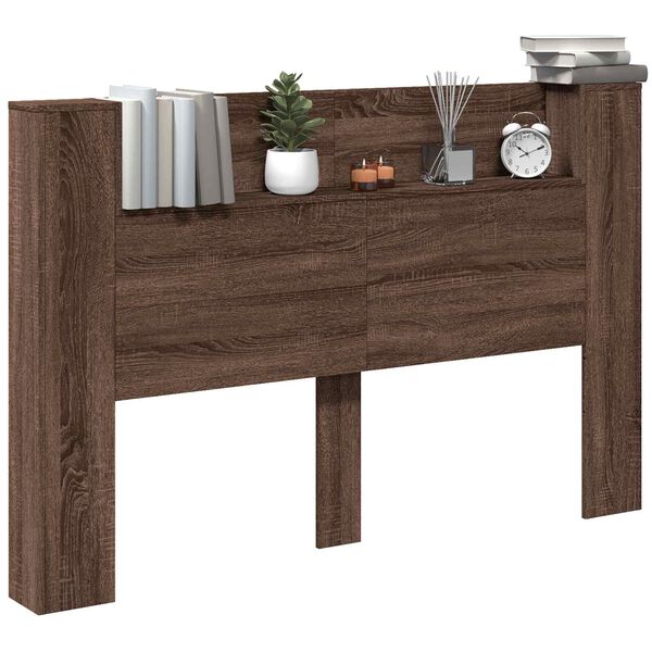 vidaXL Kopfteil Braun Eichen-Optik 160 x 16,5 x 103,5 cm Holzwerkstoff