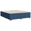 vidaXL Bettgestell ohne Matratze Blau 180x200 cm Stoff