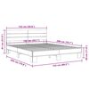 vidaXL Bettgestell Schwarz 150x200 cm Holzwerkstoff und Metall