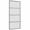 vidaXL Schiebet&uuml;r mit Beschlag Schwarz 90x205 cm ESG-Glas