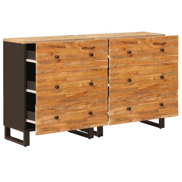 vidaXL Sideboard Braun Massivholz Mango