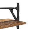 vidaXL Wandregal-Set 6 pcs Altholz 100 x 25 x 30 cm Holzwerkstoff