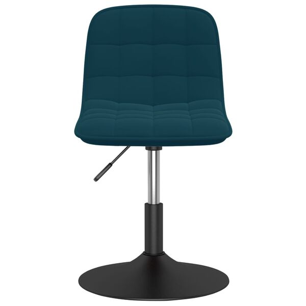 vidaXL Esszimmerstuhl Drehbar Blau Samt