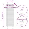 vidaXL Plissee Bordeauxrot 45x150 cm Stoffbreite 44,4 cm Polyester