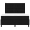 vidaXL Boxspringbett mit Matratze Schwarz 140 x 200 cm Stoff