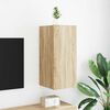 vidaXL TV-Wandschrank mit LED-Leuchten Sonoma-Eiche 30,5x35x70 cm