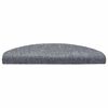 vidaXL Stufenmatten Selbstklebend 20 Stk. 65x21x4 cm Hellgrau Halbrund Gro&szlig;