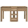 vidaXL Etagenbett f&uuml;r Kinder Artisan-Eiche 100 x 200 cm Holzwerkstoff