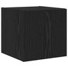 vidaXL TV-Wandschrank Schwarz Eichen-Optik 30,5 x 35 x 30 cm