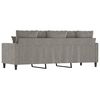 vidaXL 3-Sitzer-Sofa Hellgrau 180 cm Samt