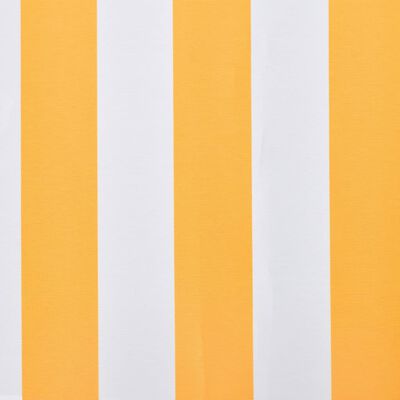 vidaXL Markisenbespannung Canvas Orange & Weiß 350x250 cm
