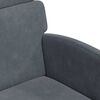 vidaXL Esszimmerst&uuml;hle mit Rollen 2 pcs Dunkelgrau 58 x 65 x 98 cm