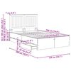 vidaXL Bettrahmen Sonoma-Eiche 135 x 190 cm Ingenieurs Holz