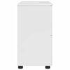 vidaXL Badezimmerschrank mit Speicher Hochglanz Wei&szlig; 76,5 x 35 x 64 cm
