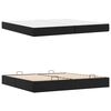 vidaXL Bettgestell mit Matratze mit Matratze 2 pcs Schwarz PVC