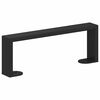 vidaXL M&ouml;belbeine 12 pcs Schwarz 28,1 x 4 x 10 mm Eisen