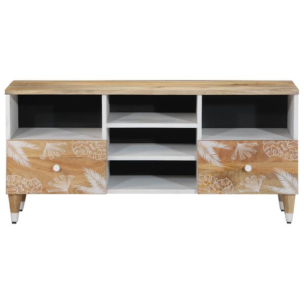 vidaXL TV-Schrank 100x33,5x46 cm Massivholz Mango