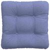 vidaXL Sitzkissen 4 pcs Jeans blau 45 x 45 x 12 cm Stoff